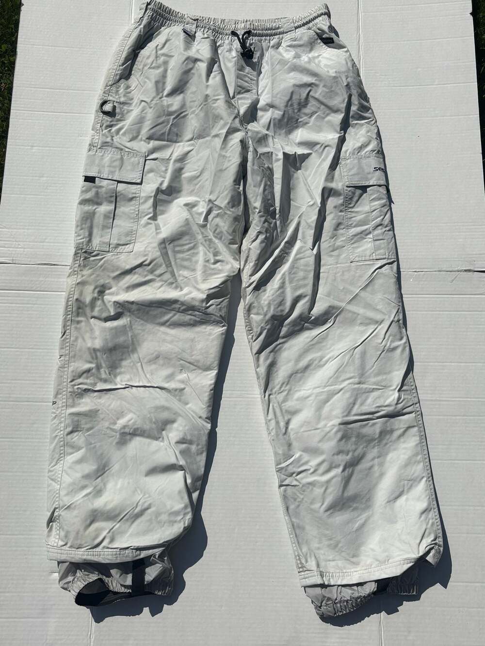 Vintage Sessions Men's Terrain Snowboard Cargo Pants White Size XL